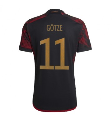 Lacne Muži Futbalové dres Nemecko Mario Gotze #11 MS 2022 Krátky Rukáv - Preč